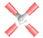 A-2XCX - 4 way Connectors Solderless Terminals image