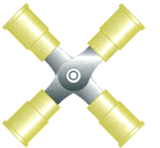 C-2XCX - 4 way Connectors Solderless Terminals image