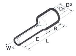 Nichifu Pins (Brazed)  22-10 Wire Lineart