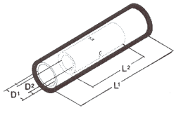 Nichifu Butt Connector Seamed  Lineart