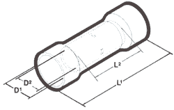 Butt Connector Dimension Drawing