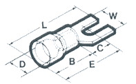 Block Spades Dimension Drawing